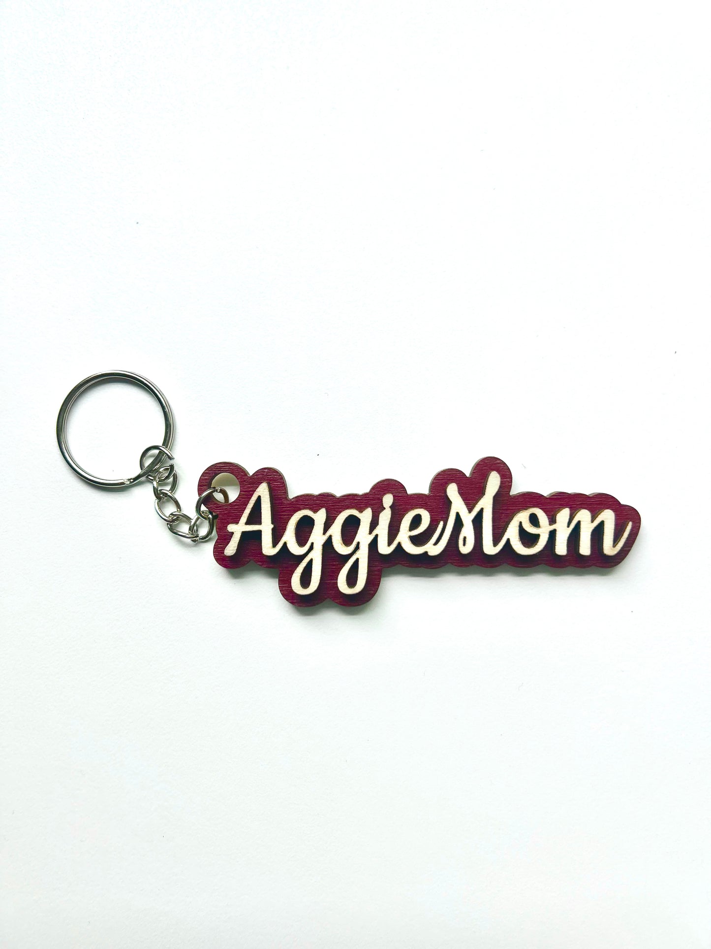 Aggie Mom Keychain