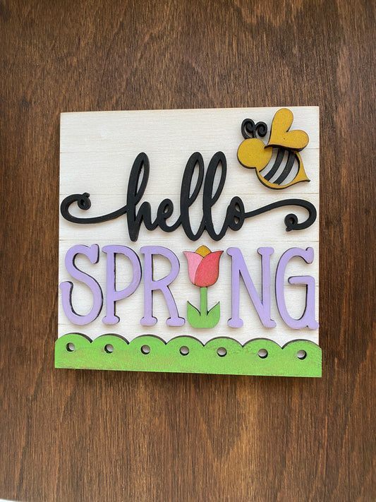 Paint Your Own Decorative Spring Sign | DIY Craft for Spring