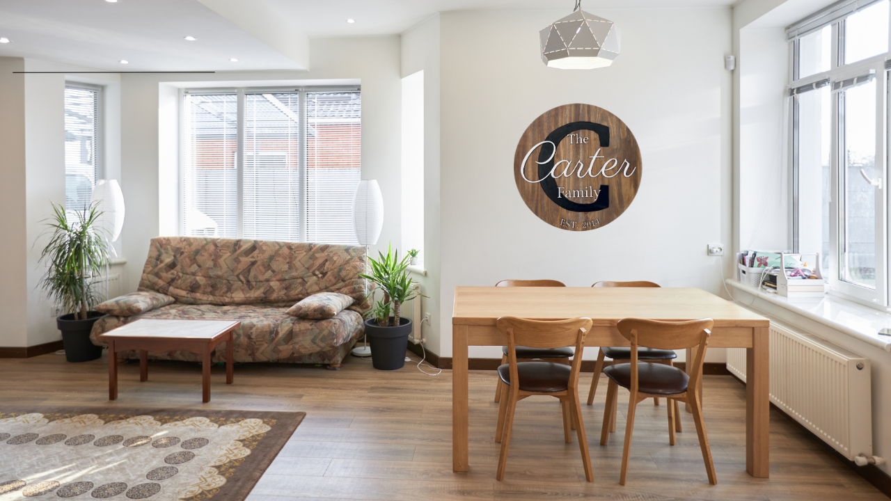 Personalized Wooden Name Sign – Custom Wall Decor 18"