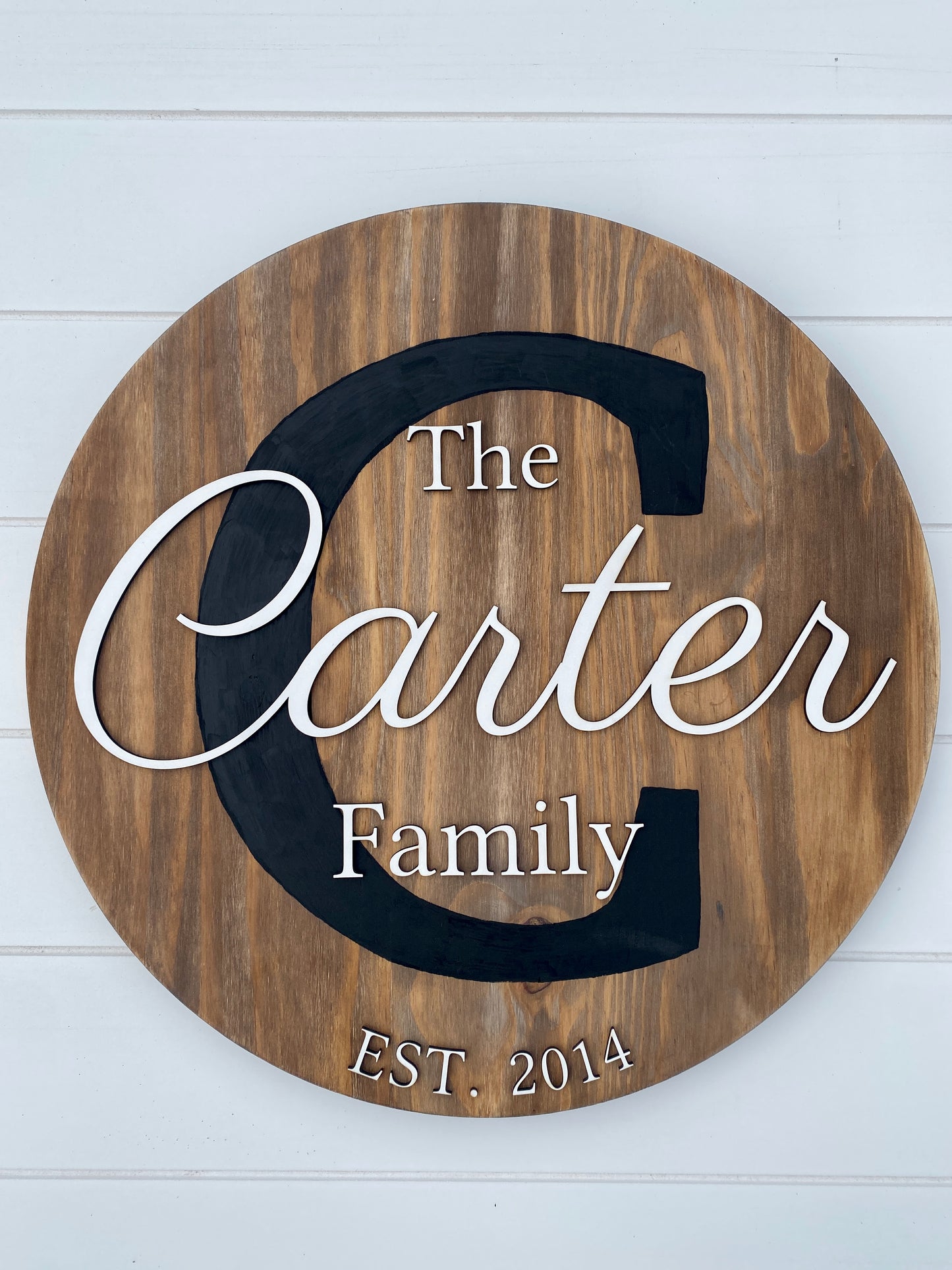 Personalized Wooden Name Sign – Custom Wall Decor 18"