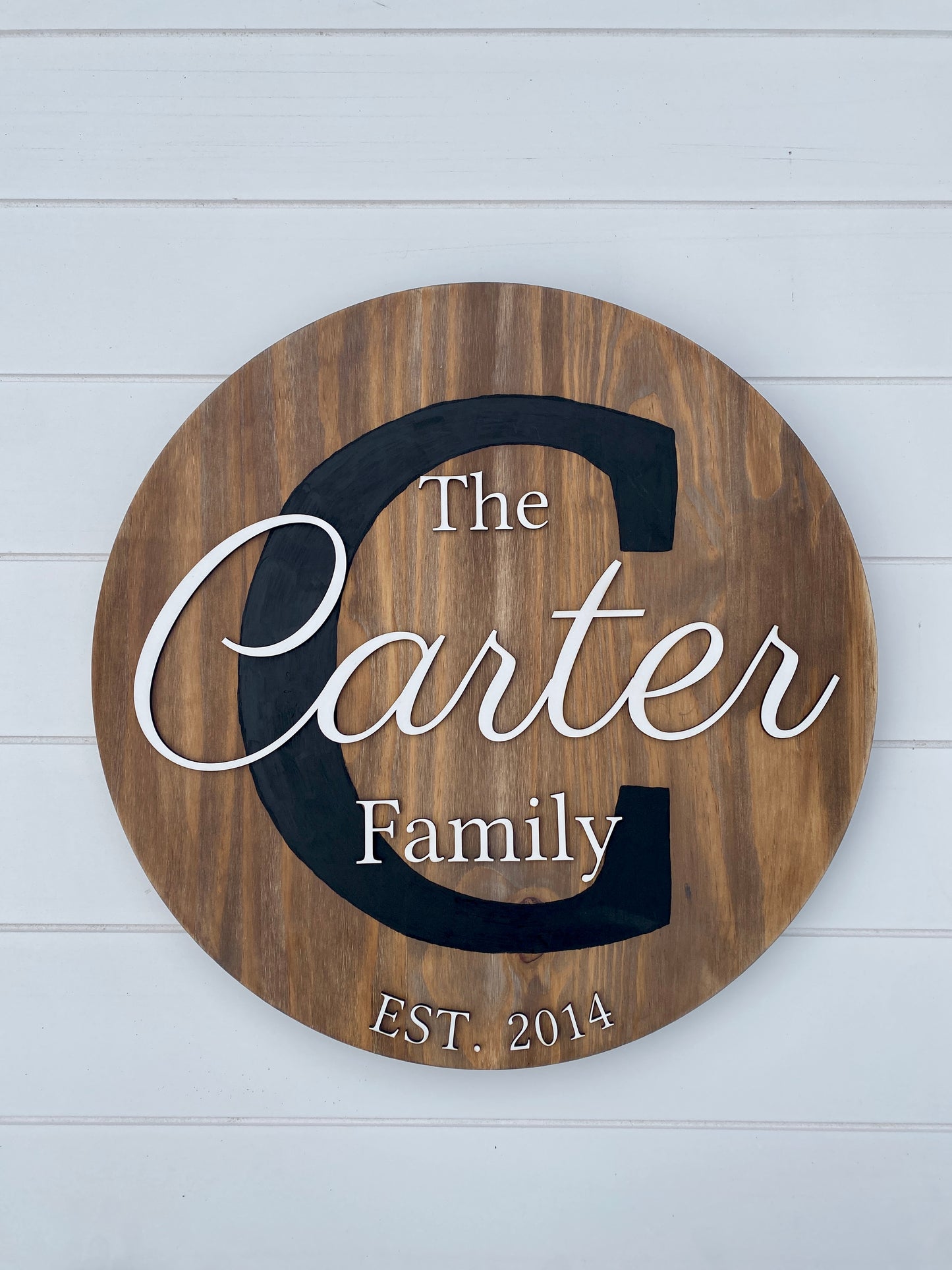 Personalized Wooden Name Sign – Custom Wall Decor 18"