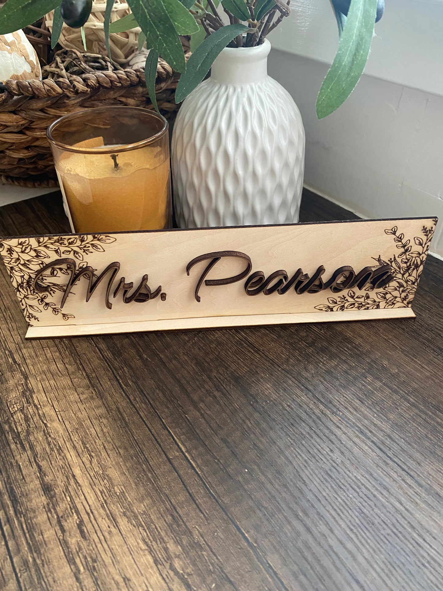 Name Plate for Desk or Custom Name Sign for Office