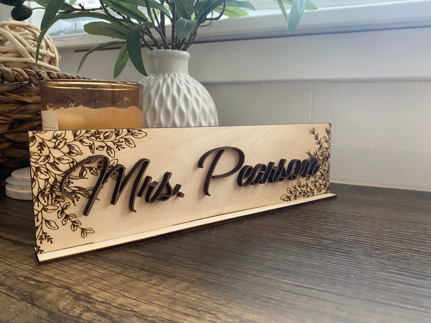 Name Plate for Desk or Custom Name Sign for Office