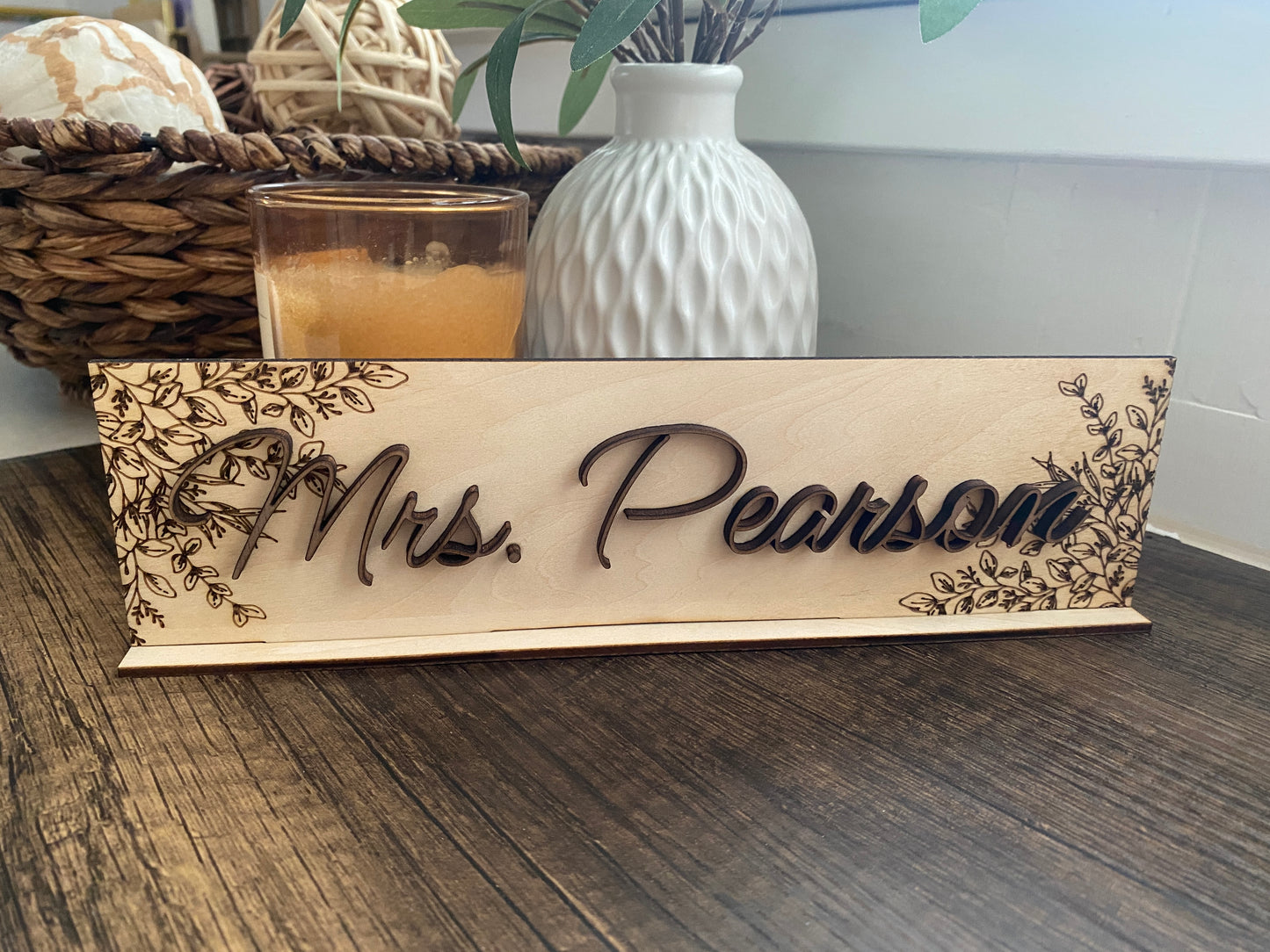 Name Plate for Desk or Custom Name Sign for Office