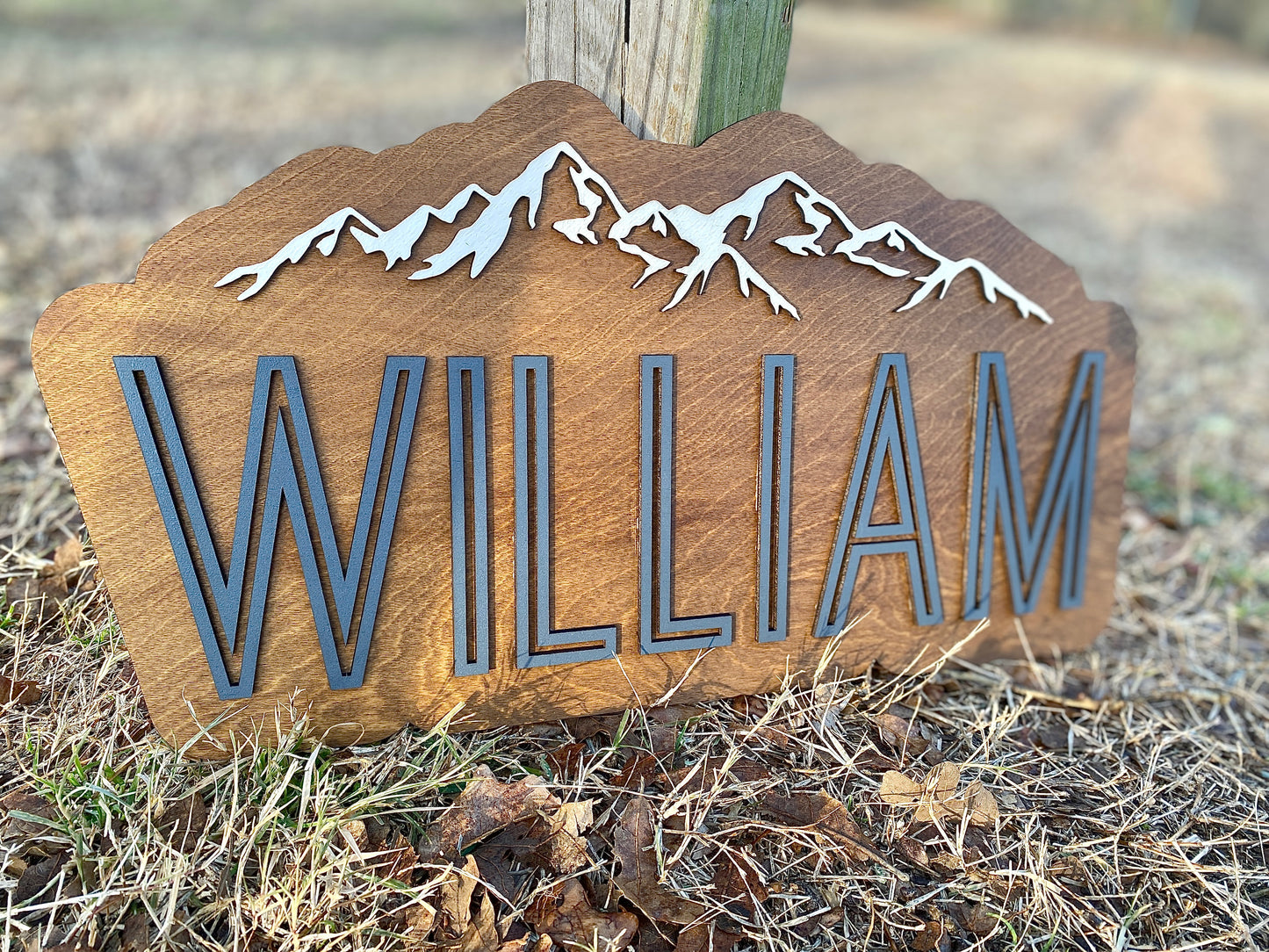 Name Cutout Wood Sign for Kids Room or Event