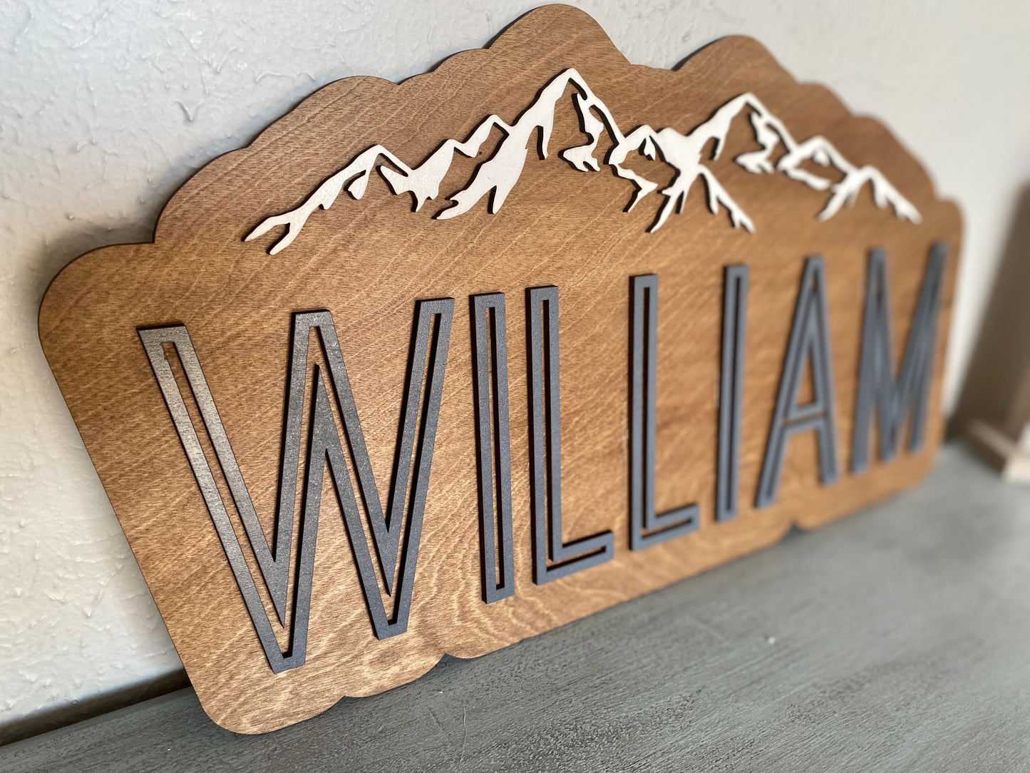 Name Cutout Wood Sign for Kids Room or Event