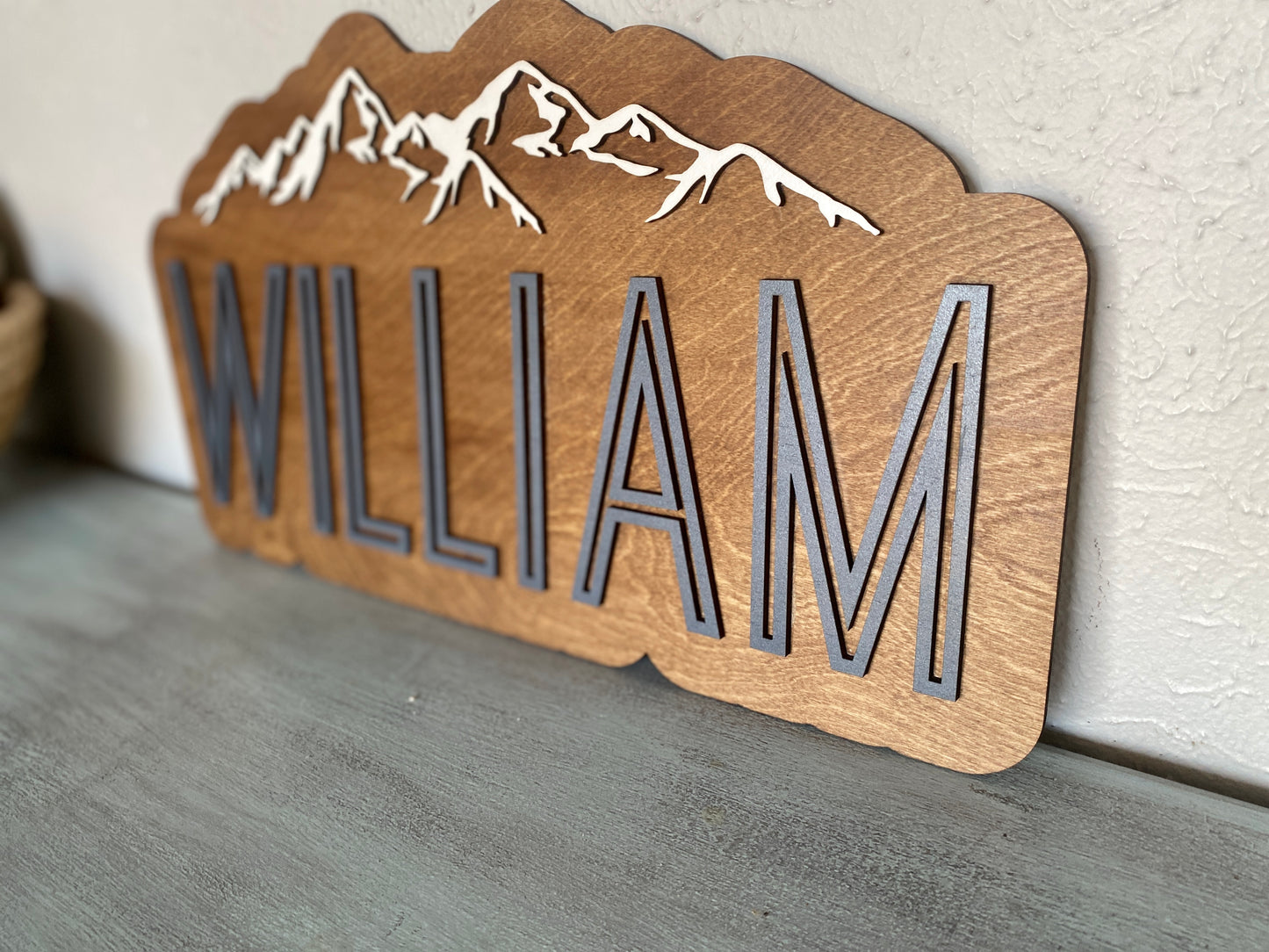 Name Cutout Wood Sign for Kids Room or Event