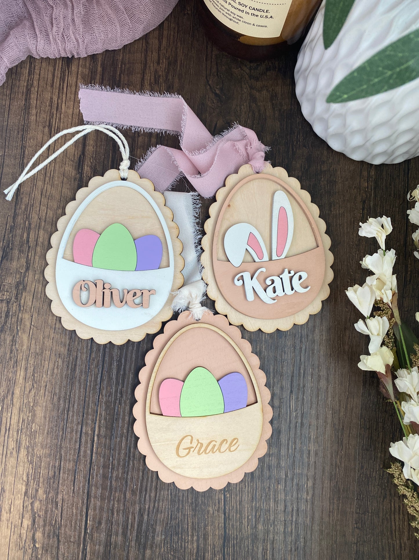 Easter Basket Tag | Personalized Easter Gift Tag | Kids Name Easter Tag