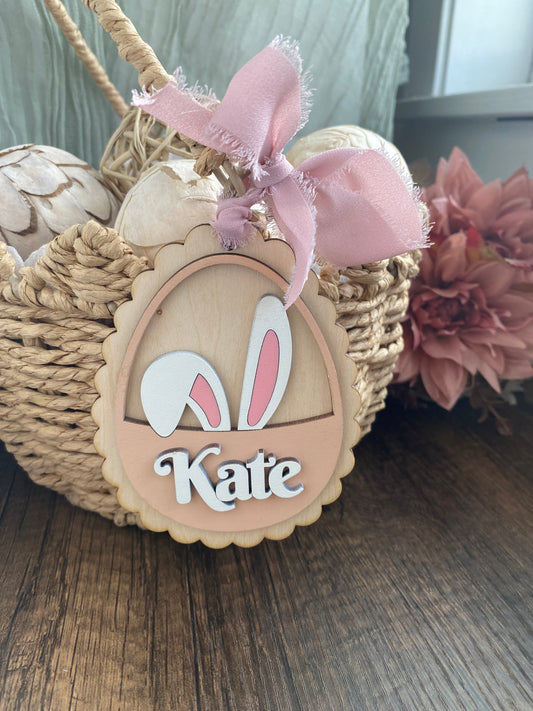 Easter Basket Tag | Personalized Easter Gift Tag | Kids Name Easter Tag
