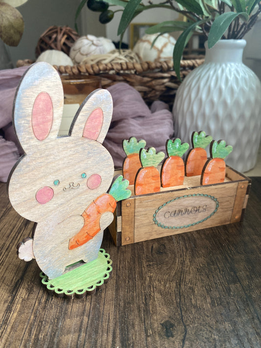 Carrot Farm Pop Out Kids Activity for Spring | Paint Your Own Craft Kit