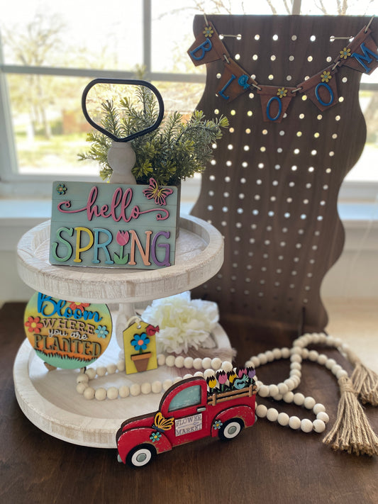 Paint Your Own Spring Decor FULL KIT | DIY Craft for Spring