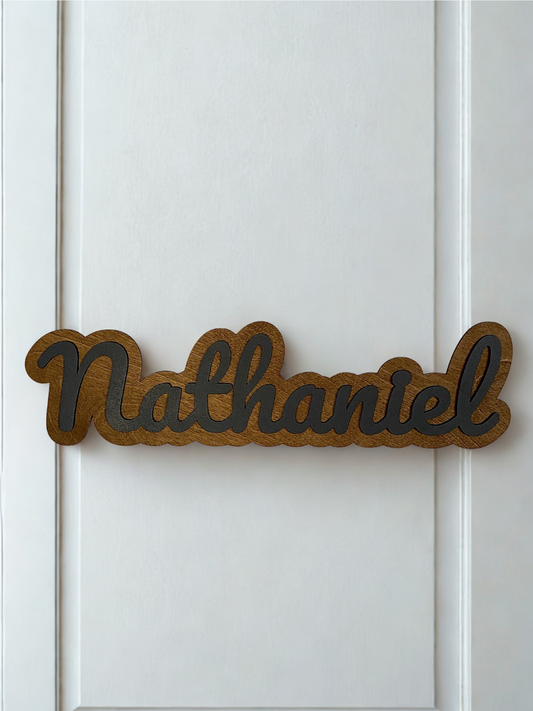 Name Cutout Wood Sign for Kids Room or Event