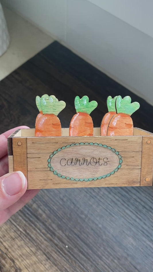 Carrot Farm Pop Out Kids Activity for Spring | Paint Your Own Craft Kit